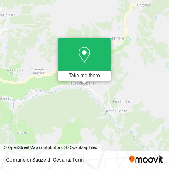 Comune di Sauze di Cesana map