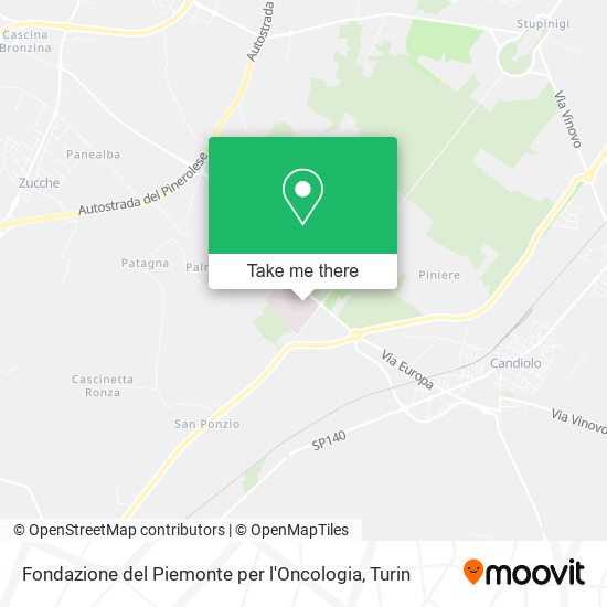 Fondazione del Piemonte per l'Oncologia map