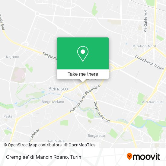 Cremglae' di Mancin Roano map