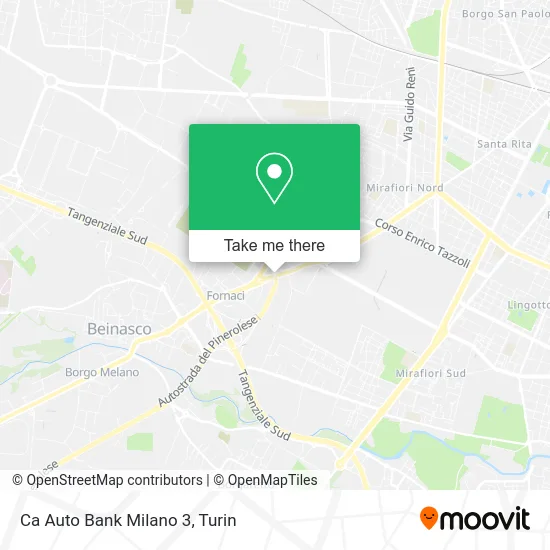 Ca Auto Bank Milano 3 map