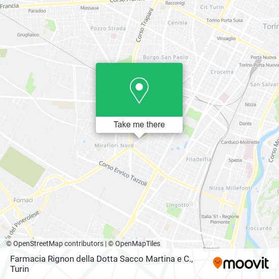 Farmacia Rignon della Dotta Sacco Martina e C. map
