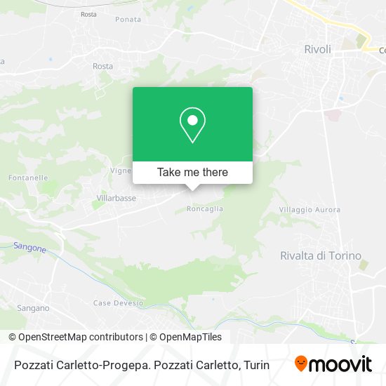 Pozzati Carletto-Progepa. Pozzati Carletto map
