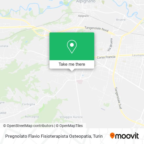 Pregnolato Flavio Fisioterapista Osteopatia map