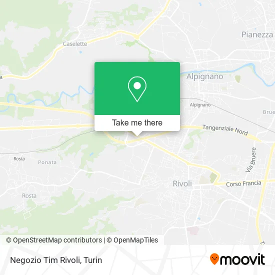 Tim Store Rivoli map