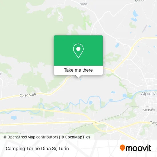 Camping Turin Dipa SR map