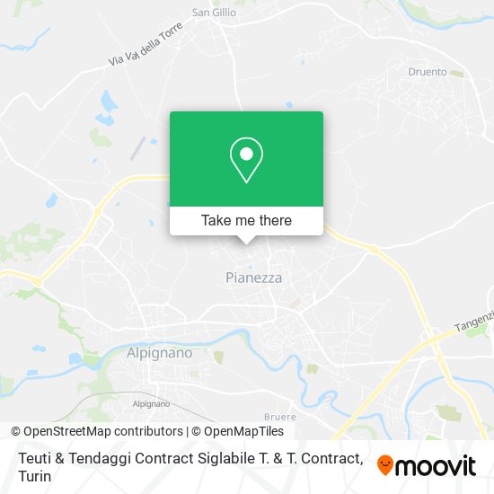 Teuti & Tendaggi Contract Siglabile T. & T. Contract map