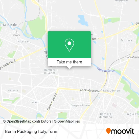 Berlin Packaging Italy map