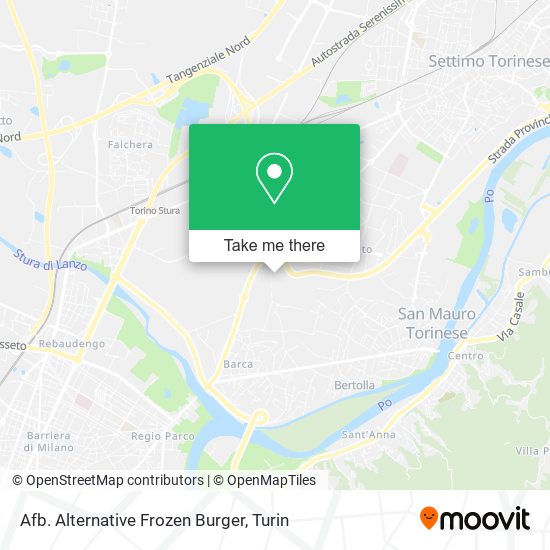 Afb. Alternative Frozen Burger map