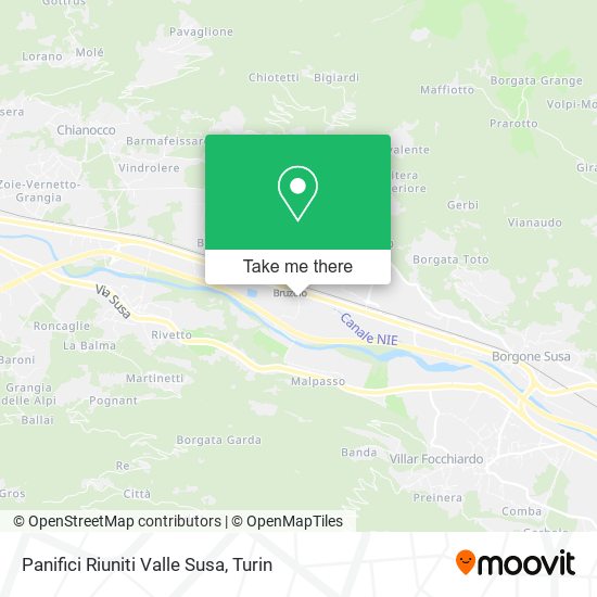 Panifici Riuniti Valle Susa map