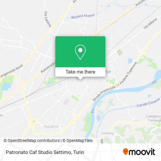 Patronato Caf Studio Settimo map