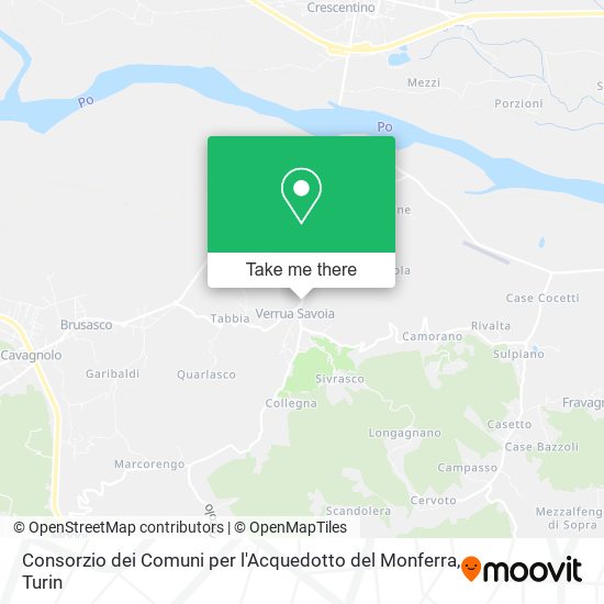 Consorzio dei Comuni per l'Acquedotto del Monferra map