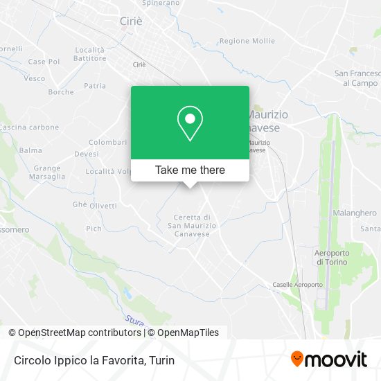 Circolo Ippico la Favorita map