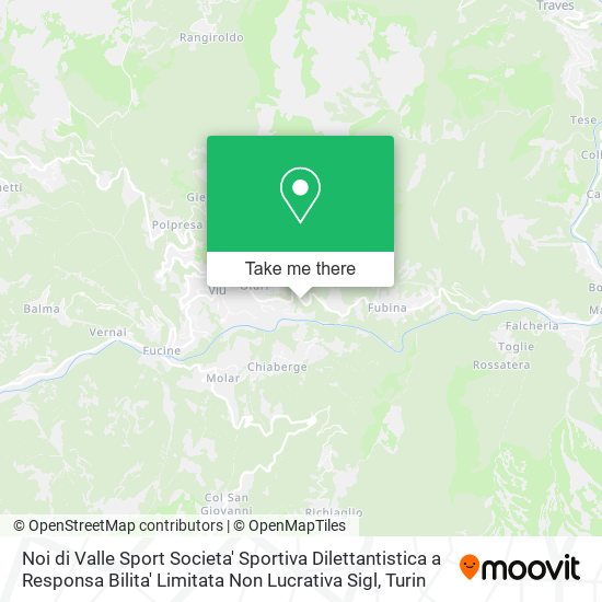 Noi di Valle Sport Societa' Sportiva Dilettantistica a Responsa Bilita' Limitata Non Lucrativa Sigl map