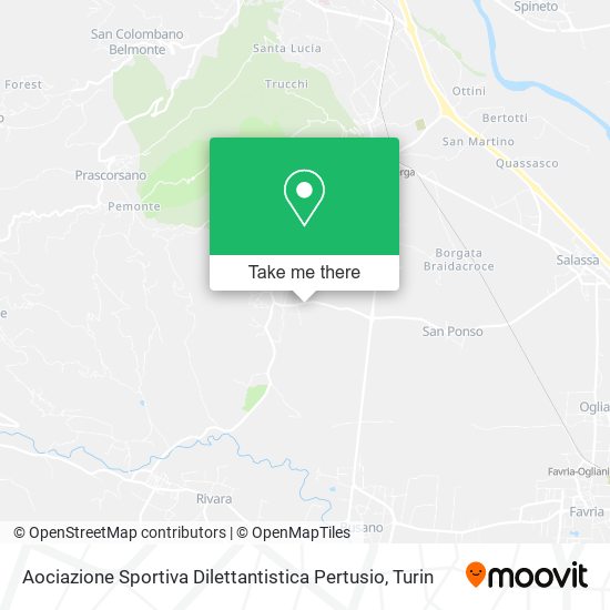 Aociazione Sportiva Dilettantistica Pertusio map