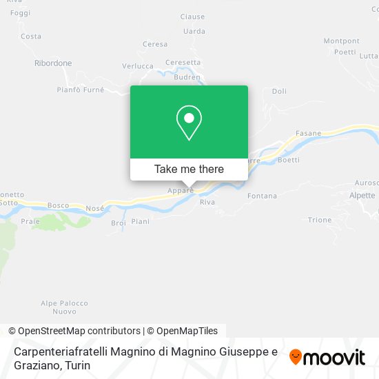 Carpenteriafratelli Magnino di Magnino Giuseppe e Graziano map