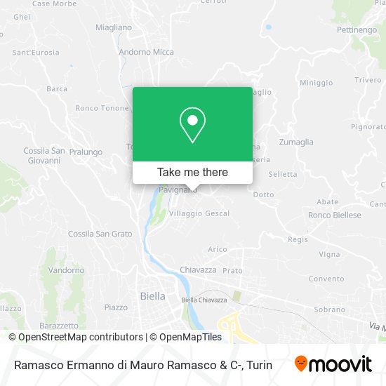Ramasco Ermanno di Mauro Ramasco & C- map