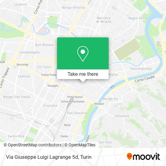 Via Giuseppe Luigi Lagrange  5d map