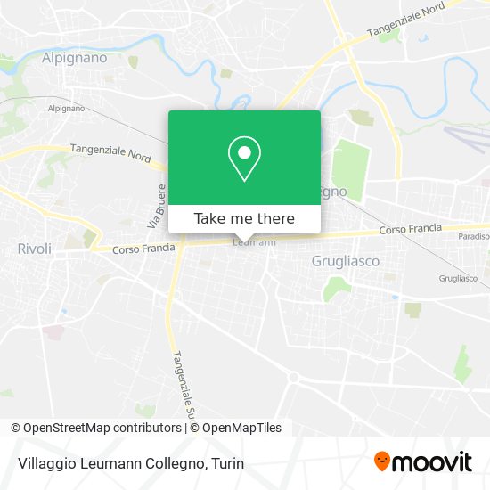 Villaggio Leumann Collegno map