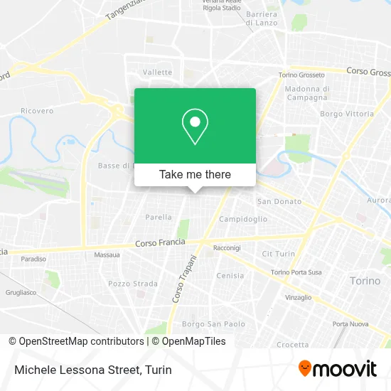 Michele Lessona Street map