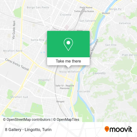 8 Gallery - Lingotto map