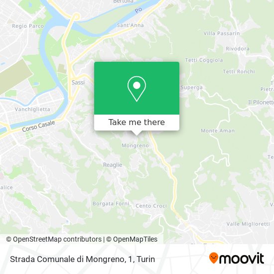 Strada Comunale di Mongreno, 1 map