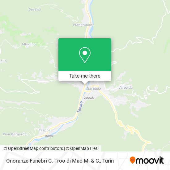 Onoranze Funebri G. Troo di Mao M. & C. map