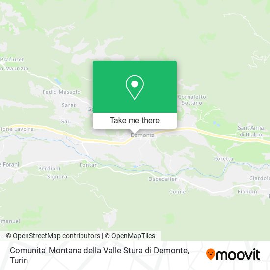 Comunita' Montana della Valle Stura di Demonte map