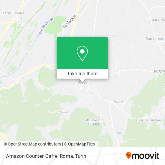 Amazon Counter-Caffe' Roma map