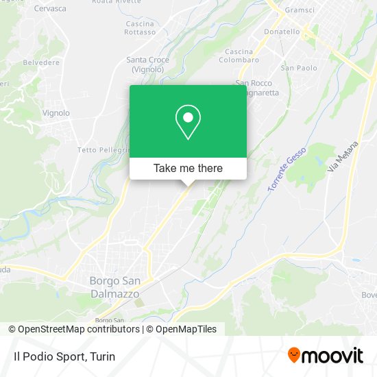 Il Podio Sport map