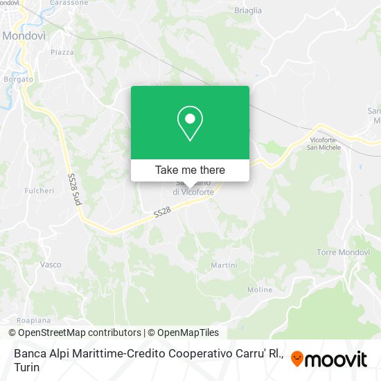 Banca Alpi Marittime-Credito Cooperativo Carru' Rl. map