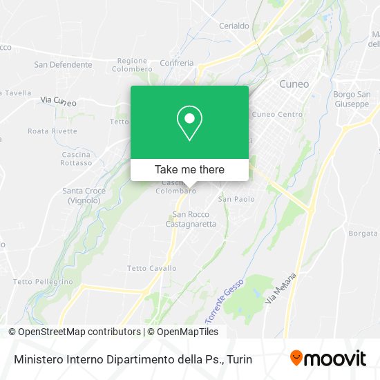 Ministero Interno Dipartimento della Ps. map