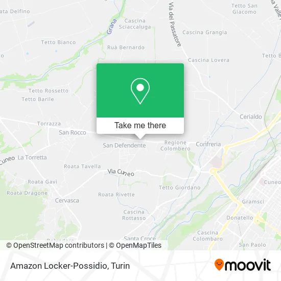 Amazon Locker-Possidio map