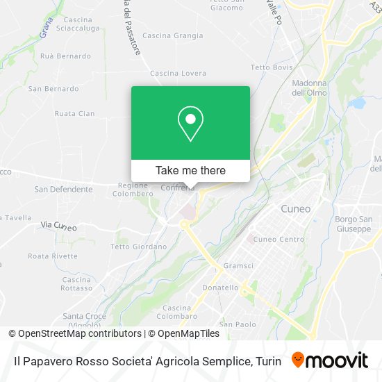 Il Papavero Rosso Societa' Agricola Semplice map