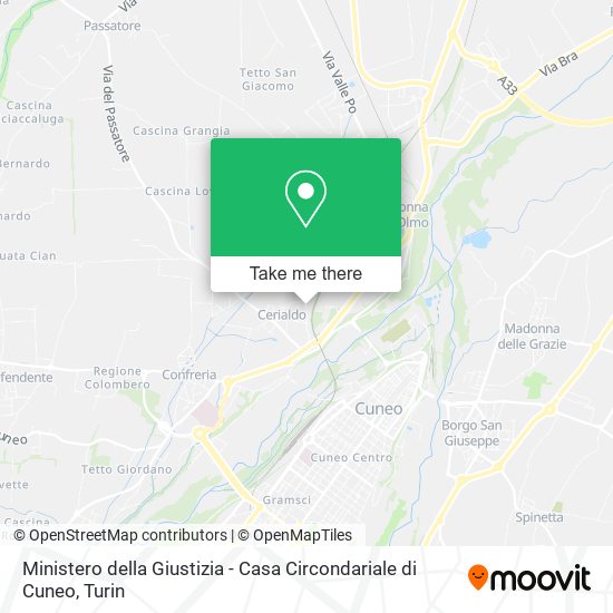 Ministero della Giustizia - Casa Circondariale di Cuneo map