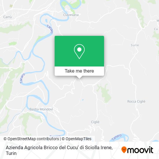 Azienda Agricola Bricco del Cucu' di Sciolla Irene map