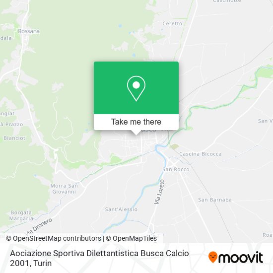 Aociazione Sportiva Dilettantistica Busca Calcio 2001 map