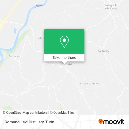 Romano Levi Distillery map