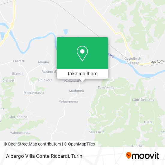 Albergo Villa Conte Riccardi map