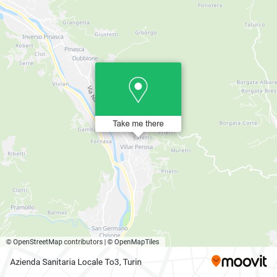 Azienda Sanitaria Locale To3 map