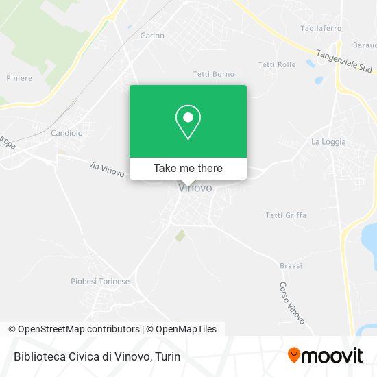 Biblioteca Civica di Vinovo map