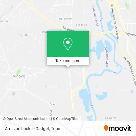 Amazon Locker-Gadget map