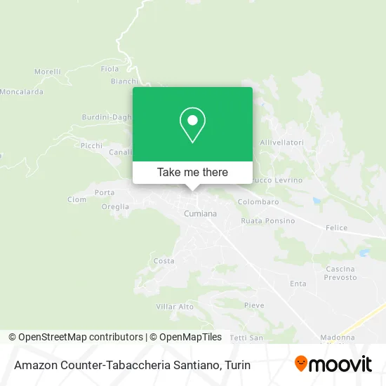 Amazon Counter-Tabaccheria Santiano map
