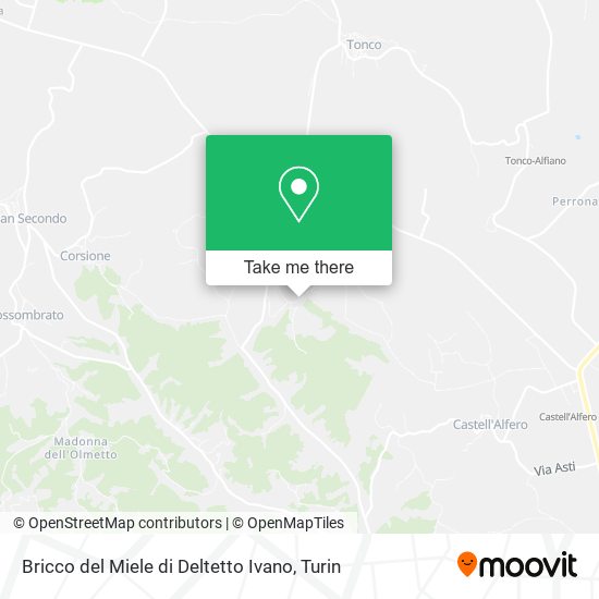 Bricco del Miele di Deltetto Ivano map