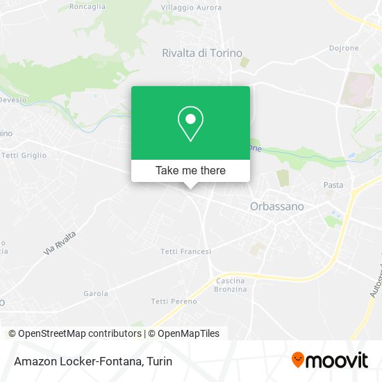 Amazon Locker-Fontana map