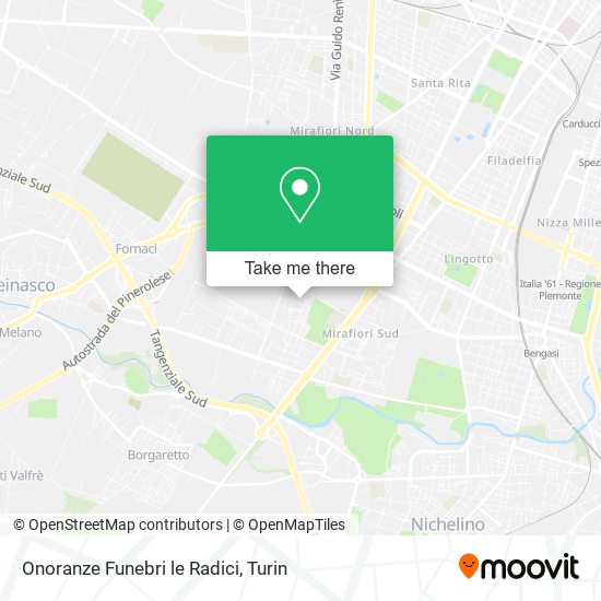 Onoranze Funebri le Radici map