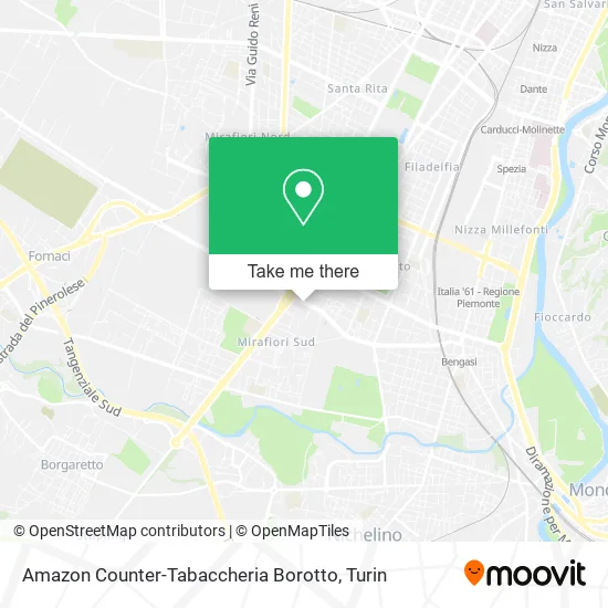 Amazon Counter-Tabaccheria Borotto map