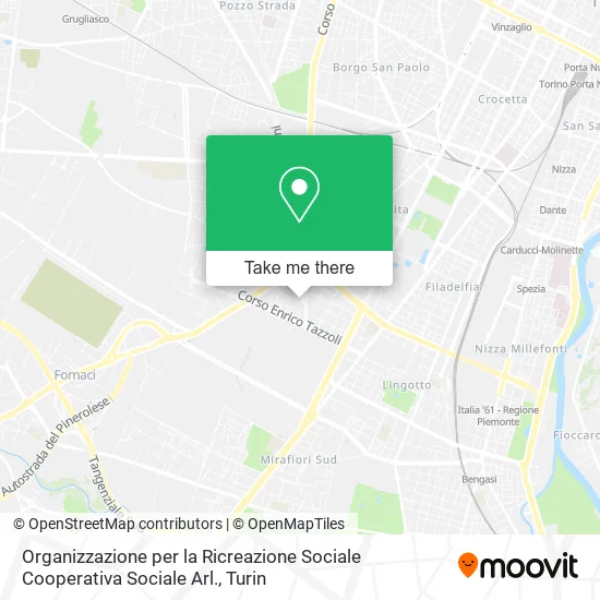 Organizzazione per la Ricreazione Sociale Cooperativa Sociale Arl. map