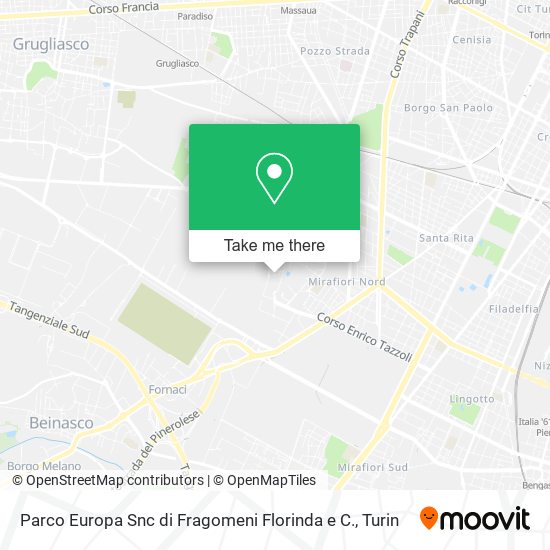 Parco Europa Snc di Fragomeni Florinda e C. map