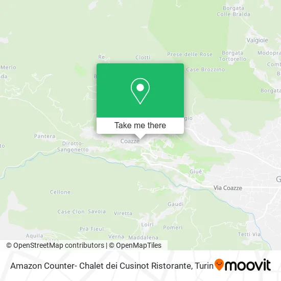 Amazon Counter- Chalet dei Cusinot Restaurant map