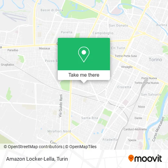 Amazon Locker-Lella map